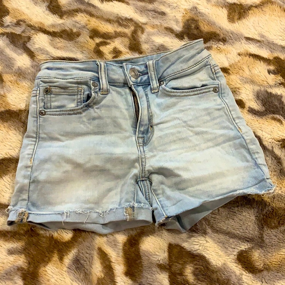 Light Blue Denim Shorts